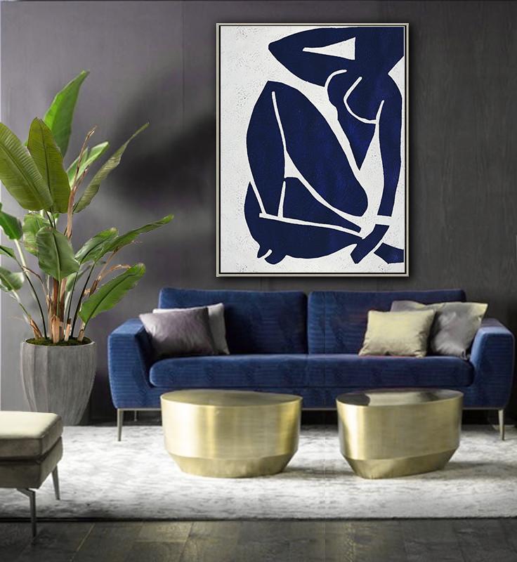 Navy Blue Nude Art #NV273B - Click Image to Close